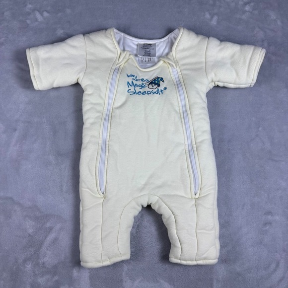 Baby Merlin's Magic Sleepsuit Small 3-6 Months Cream Infant Swaddle Transition* - Picture 1 of 10